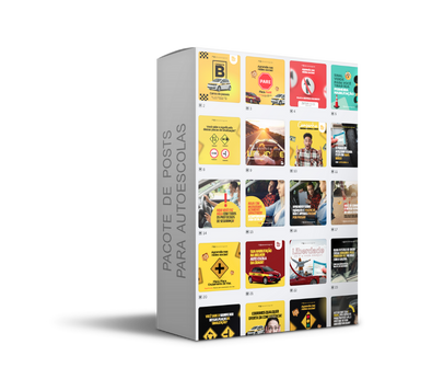 pacote posts autoescolas sites