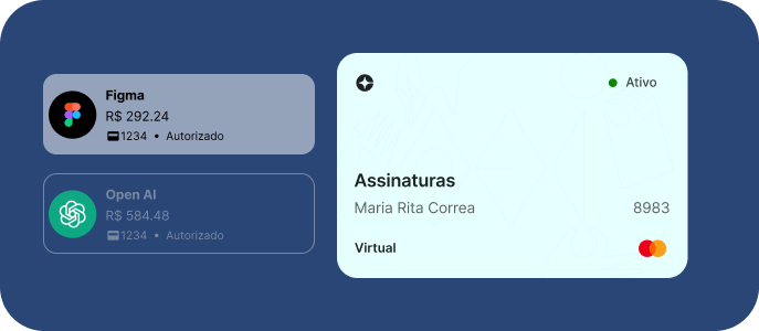 Cartao para assinaturas